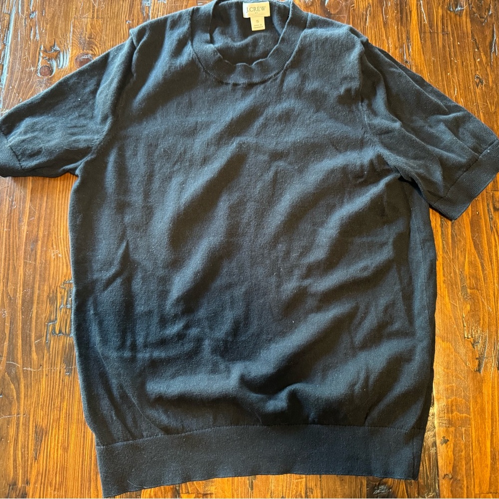 J. Crew Charcoal Short Sleeve Top